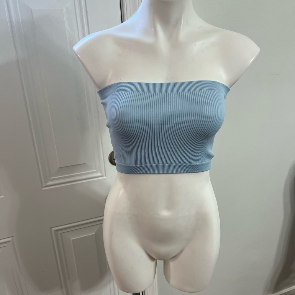 Cotton On Seamless Ellie Tube Top in Seaside Blue